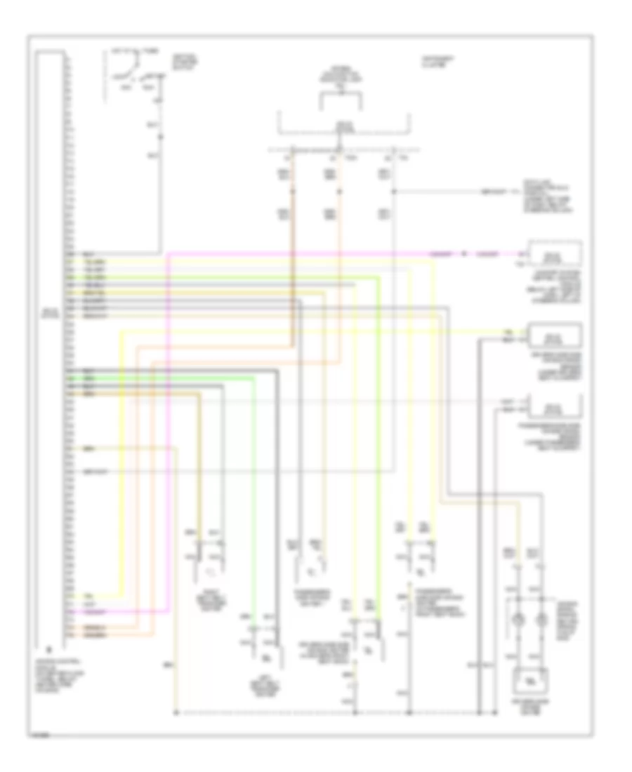 Supplemental Restraint Wiring Diagram Early Production for Volkswagen New Beetle Turbo S 2002