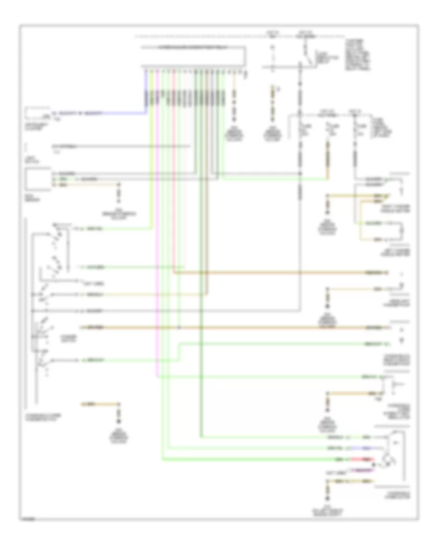 Электросхема стеклоочистителя, дворников и омывателя для Volkswagen New Beetle Turbo S 2002