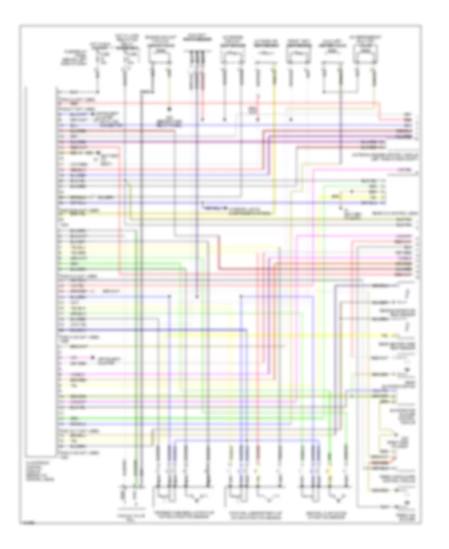 Электросхема кондиционера (1 из 2) для Volkswagen EuroVan GLS 2003