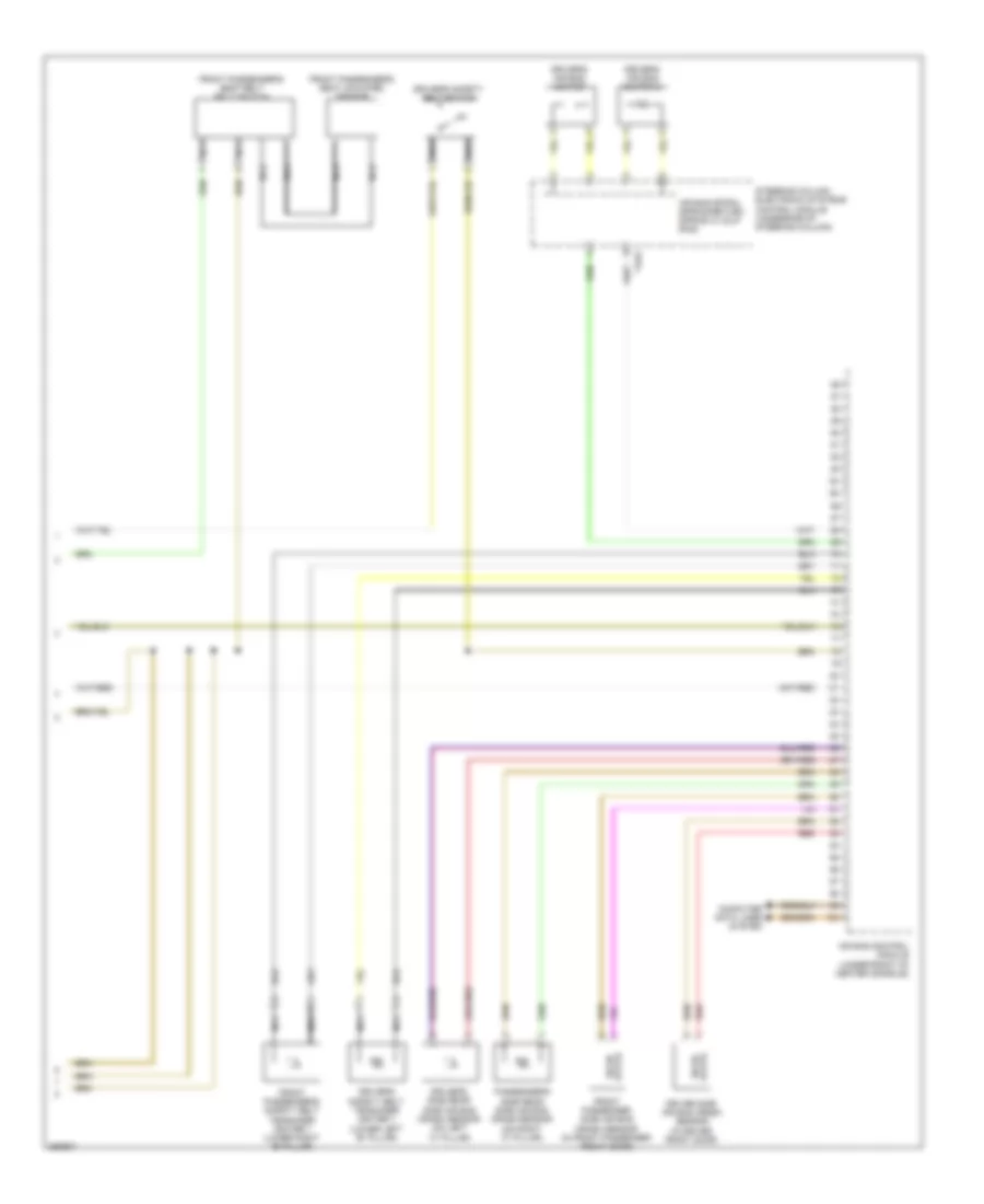 Supplemental Restraints Wiring Diagram without Rear Side Air Bag 2 of 2 for Volkswagen CC Lux 2011