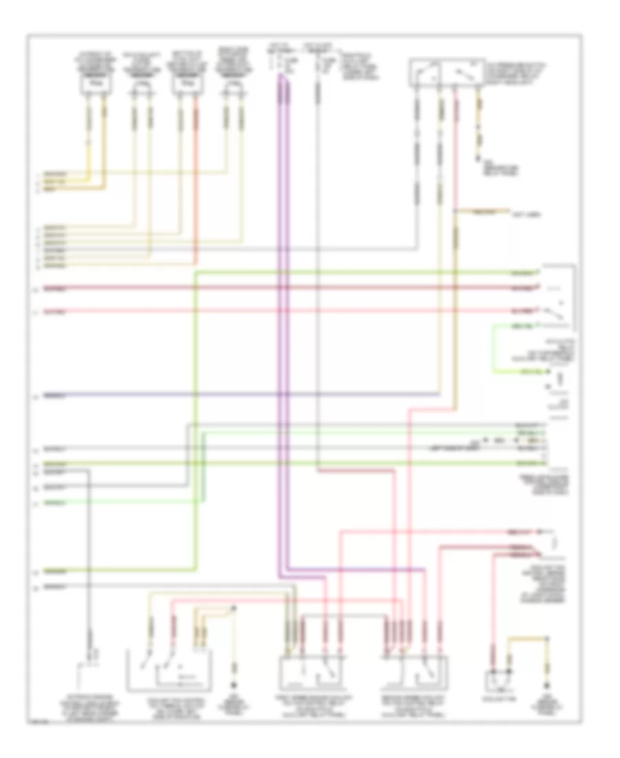 1.8L Turbo, Automatic AC Wiring Diagram (2 of 2) for Volkswagen Passat GLS 2002