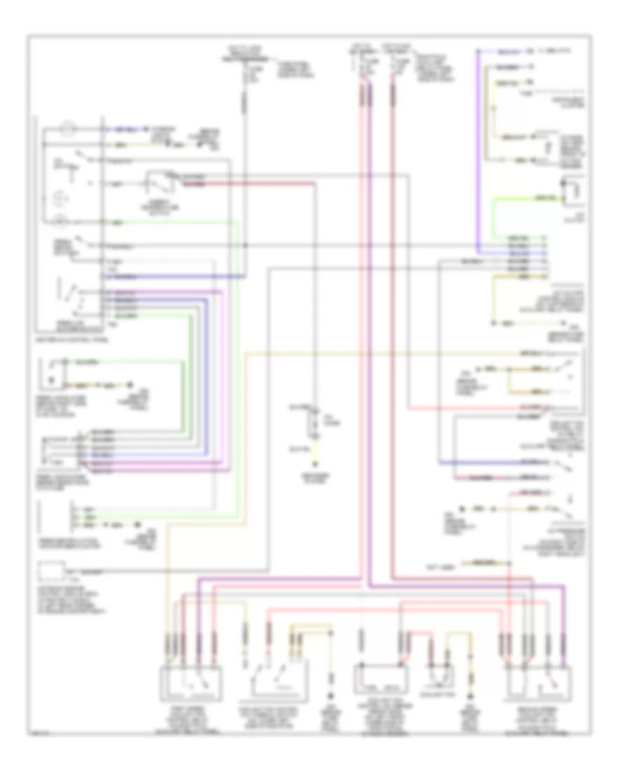 1.8L Turbo, Manual AC Wiring Diagram for Volkswagen Passat GLS 2002