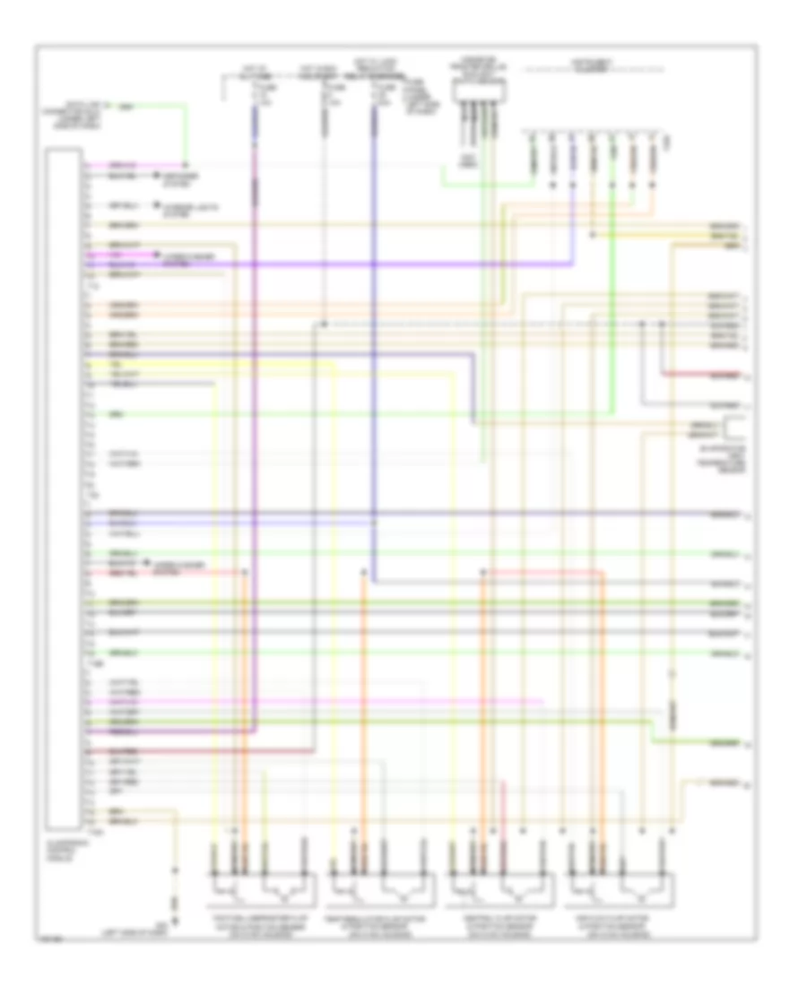 2.8L, Automatic AC Wiring Diagram (1 of 2) for Volkswagen Passat GLS 2002