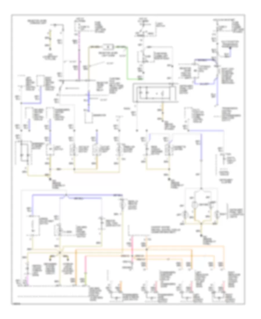 Instrument Illumination Wiring Diagram for Volkswagen Passat GLS 2002