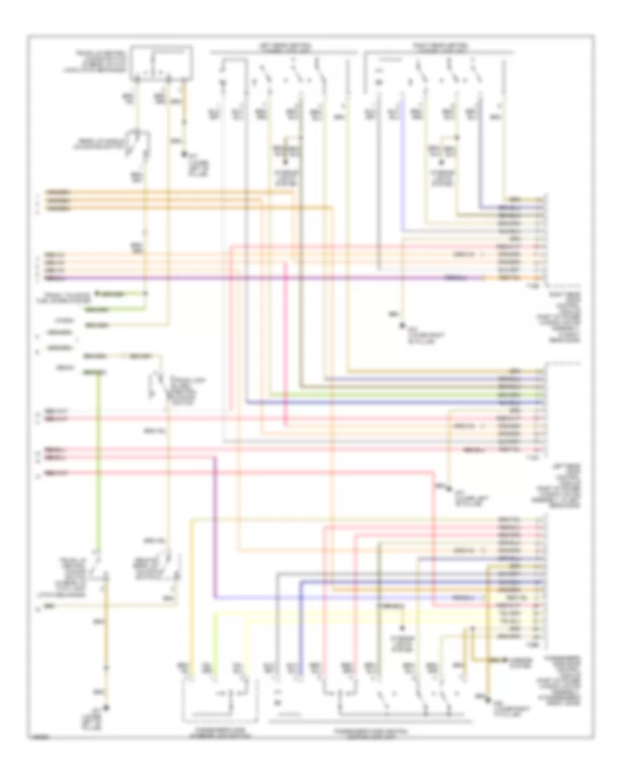 Power Door Lock Wiring Diagram 2 of 2 for Volkswagen Passat GLS 2002