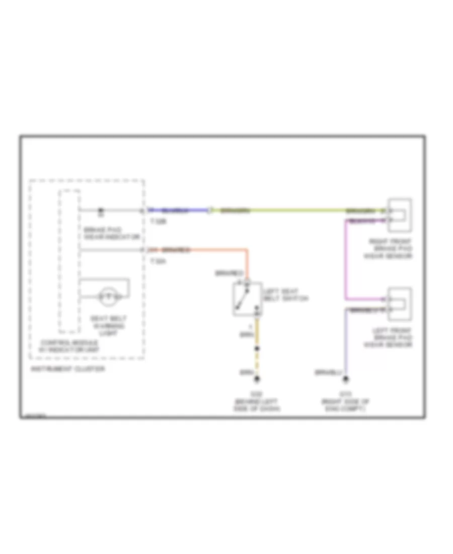 Warning System Wiring Diagrams for Volkswagen Passat GLS 2002