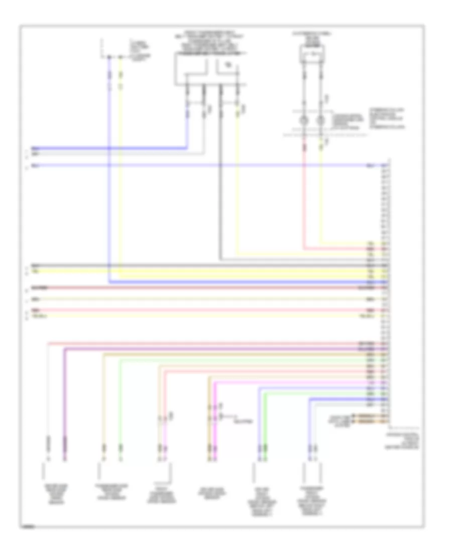 Supplemental Restraints Wiring Diagram, Hybrid (3 of 3) for Volkswagen Jetta SEL 2013