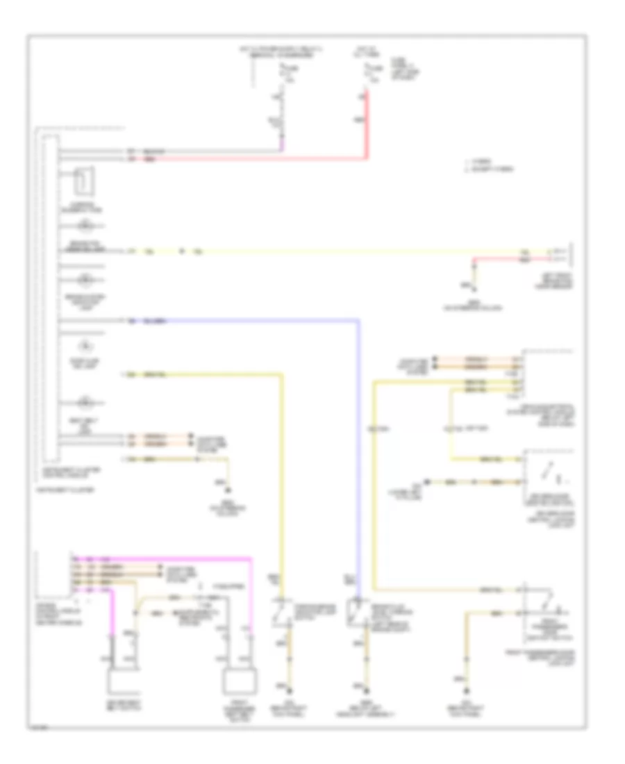 Buzzer Wiring Diagram, with Low Equipment for Volkswagen Jetta SEL 2013