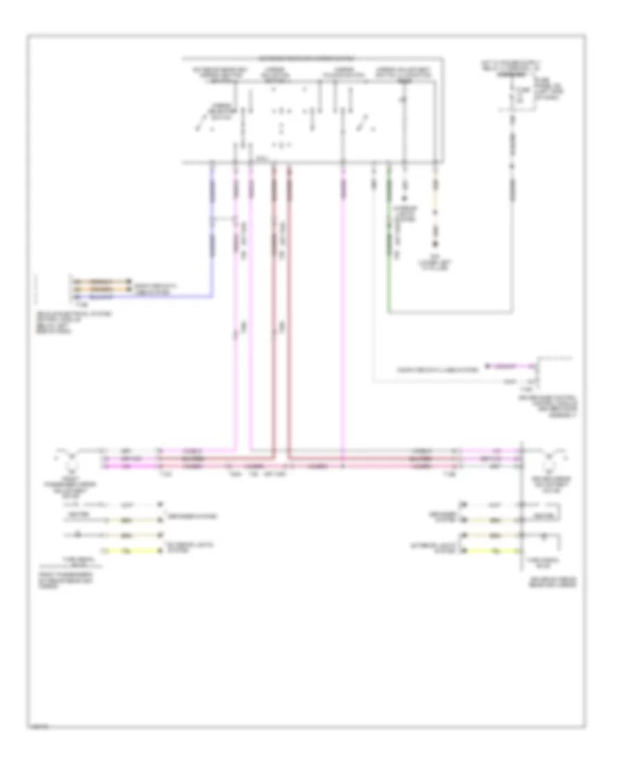 Power Mirrors Wiring Diagram, with Low Equipment for Volkswagen Jetta SEL 2013