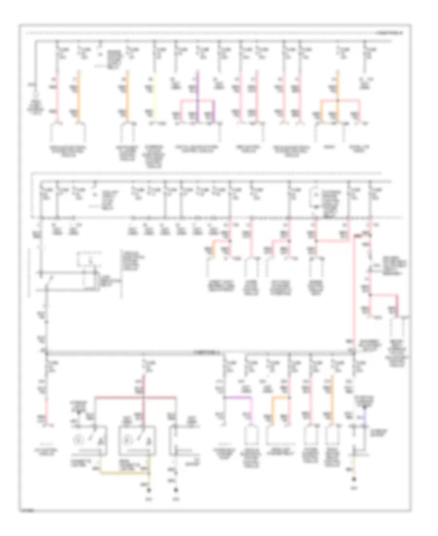 2.0L, Power Distribution Wiring Diagram (2 of 2) for Volkswagen Jetta Value Edition 2007