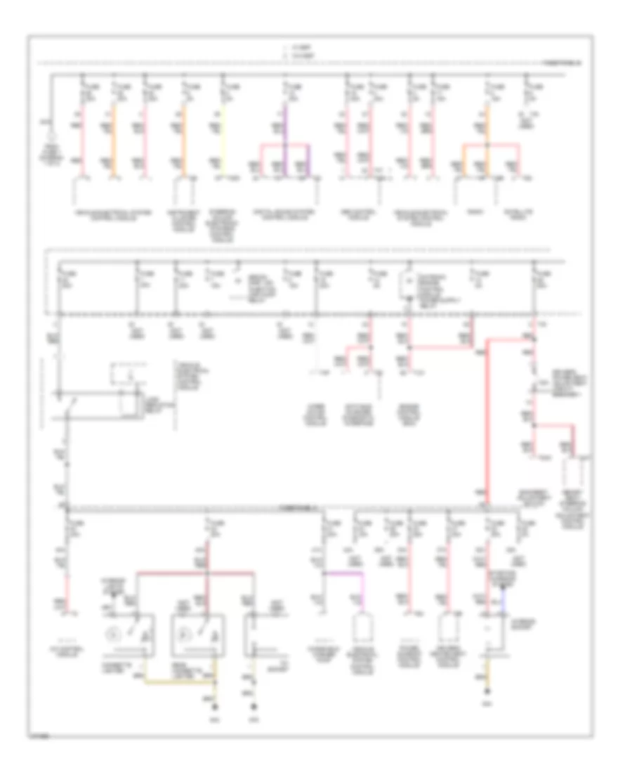 2.5L, Power Distribution Wiring Diagram (2 of 2) for Volkswagen Jetta Value Edition 2007