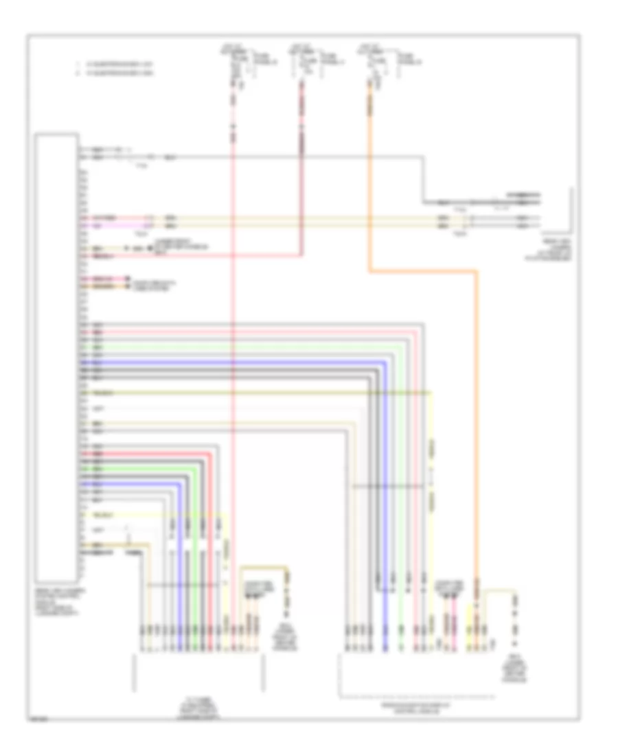 Rear Camera Wiring Diagram for Volkswagen CC R Line 2011