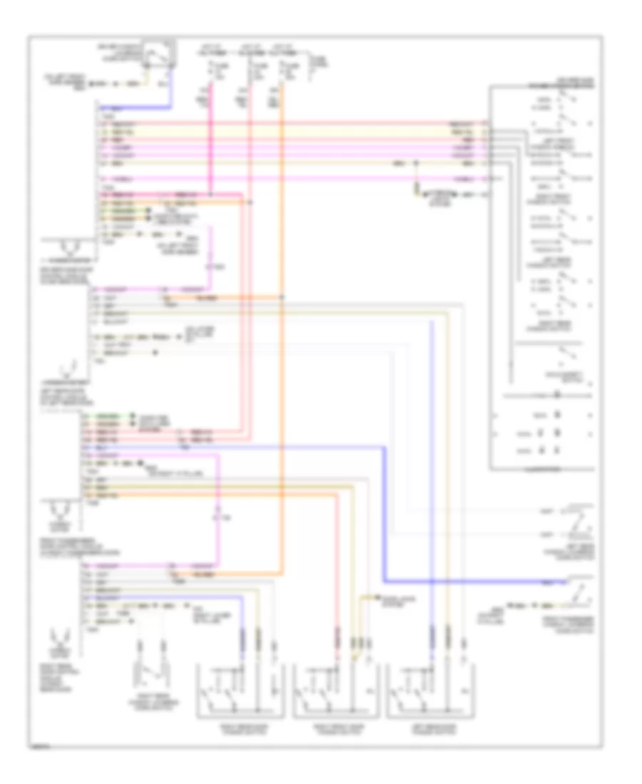 Power Windows Wiring Diagram for Volkswagen CC R Line 2011