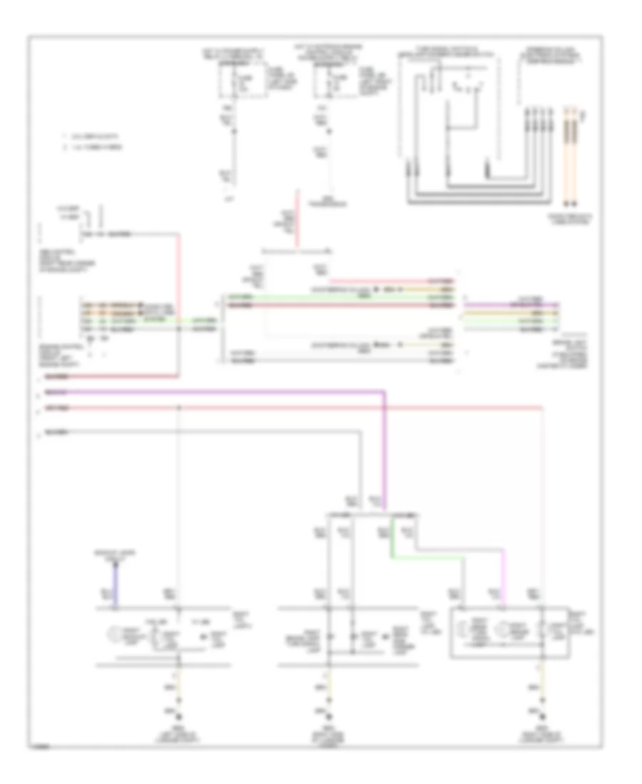 Exterior Lamps Wiring Diagram, with High Equipment (4 of 4) for Volkswagen Jetta TDI 2013