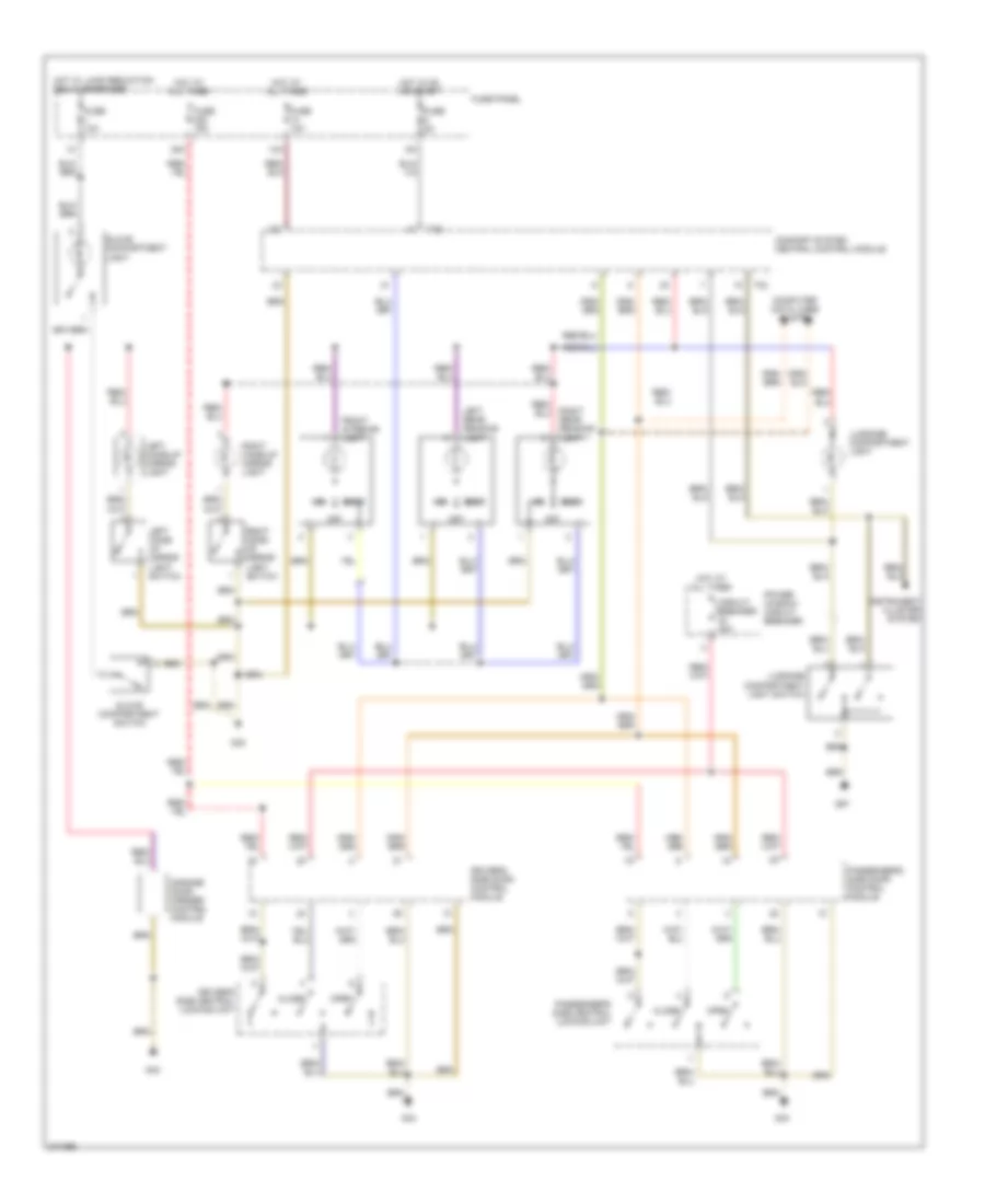Courtesy Lamps Wiring Diagram Except Convertible for Volkswagen New Beetle 2007