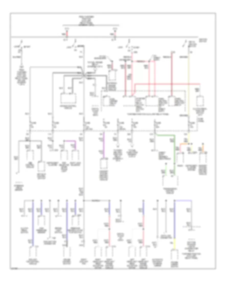 Power Distribution Wiring Diagram 2 of 4 for Volkswagen New Beetle 2007