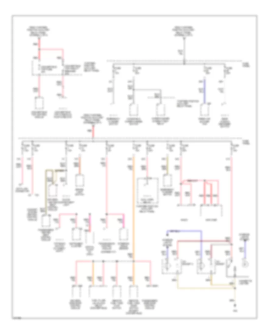 Power Distribution Wiring Diagram (3 of 4) for Volkswagen New Beetle 2007