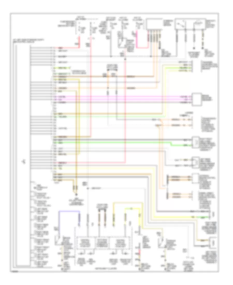 Anti lock Brakes Wiring Diagram with Electronic Stability Program for Volkswagen Golf GL 2003