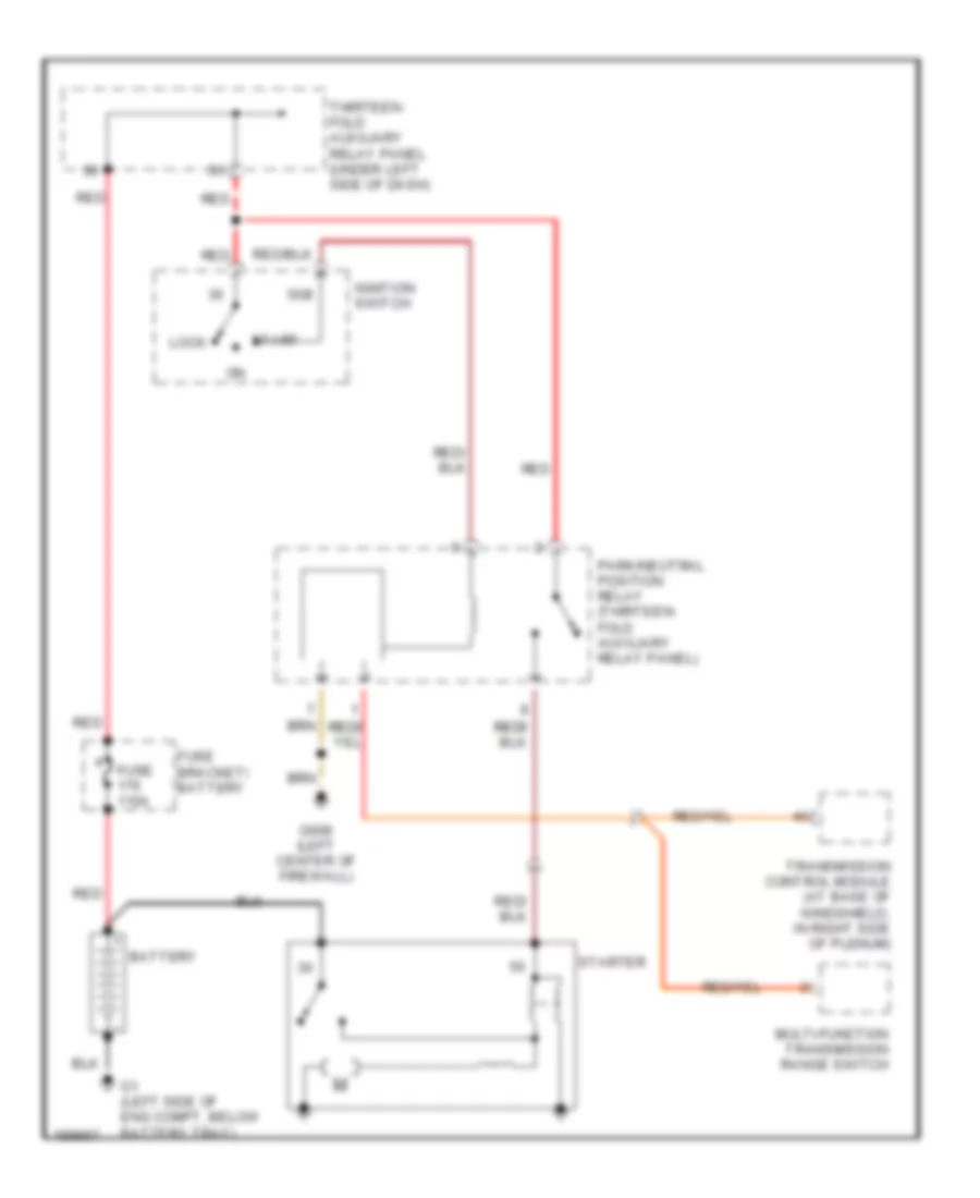 Starting Wiring Diagram A T for Volkswagen Golf GL 2003