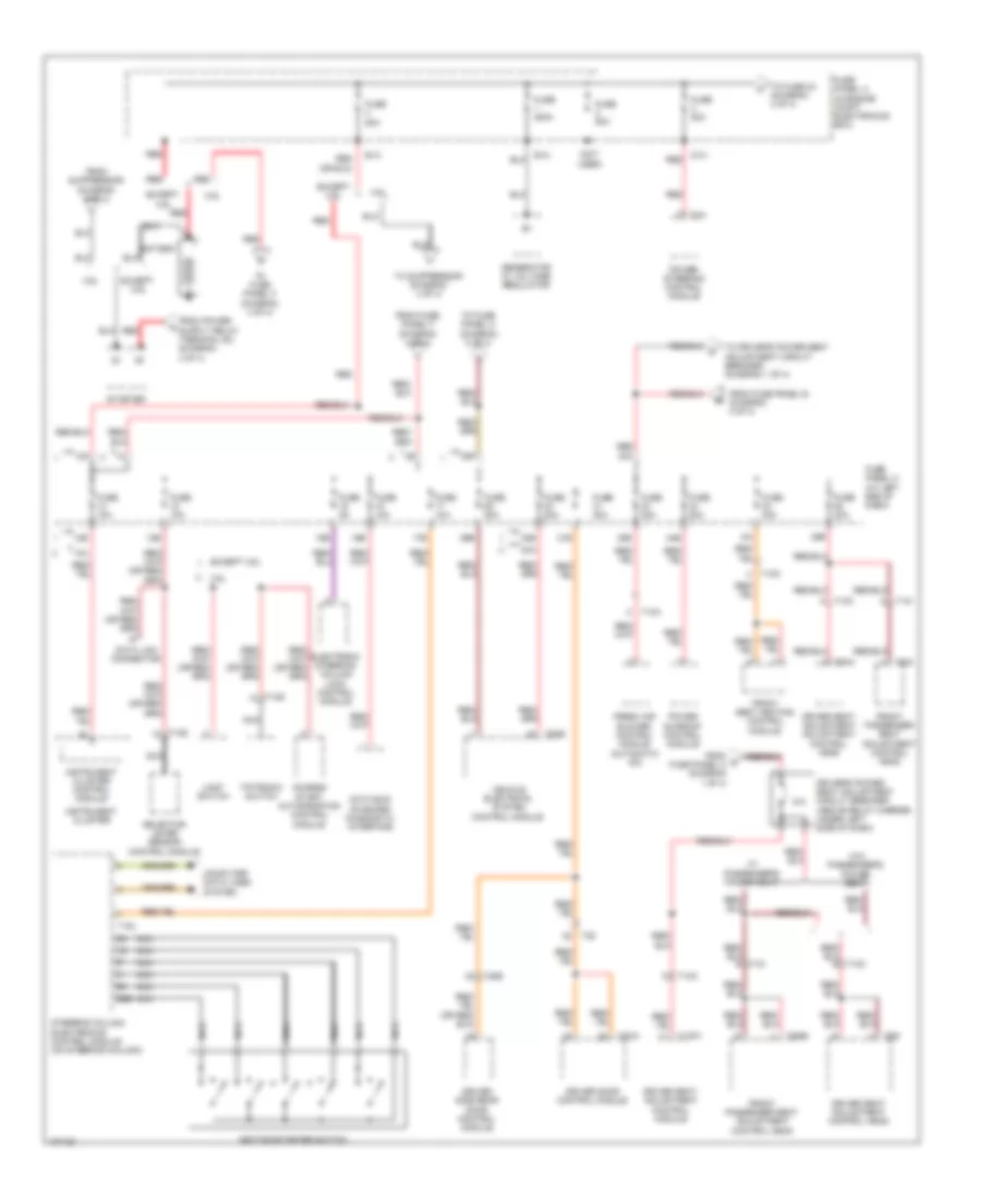 Power Distribution Wiring Diagram 1 of 4 for Volkswagen Passat S 2013