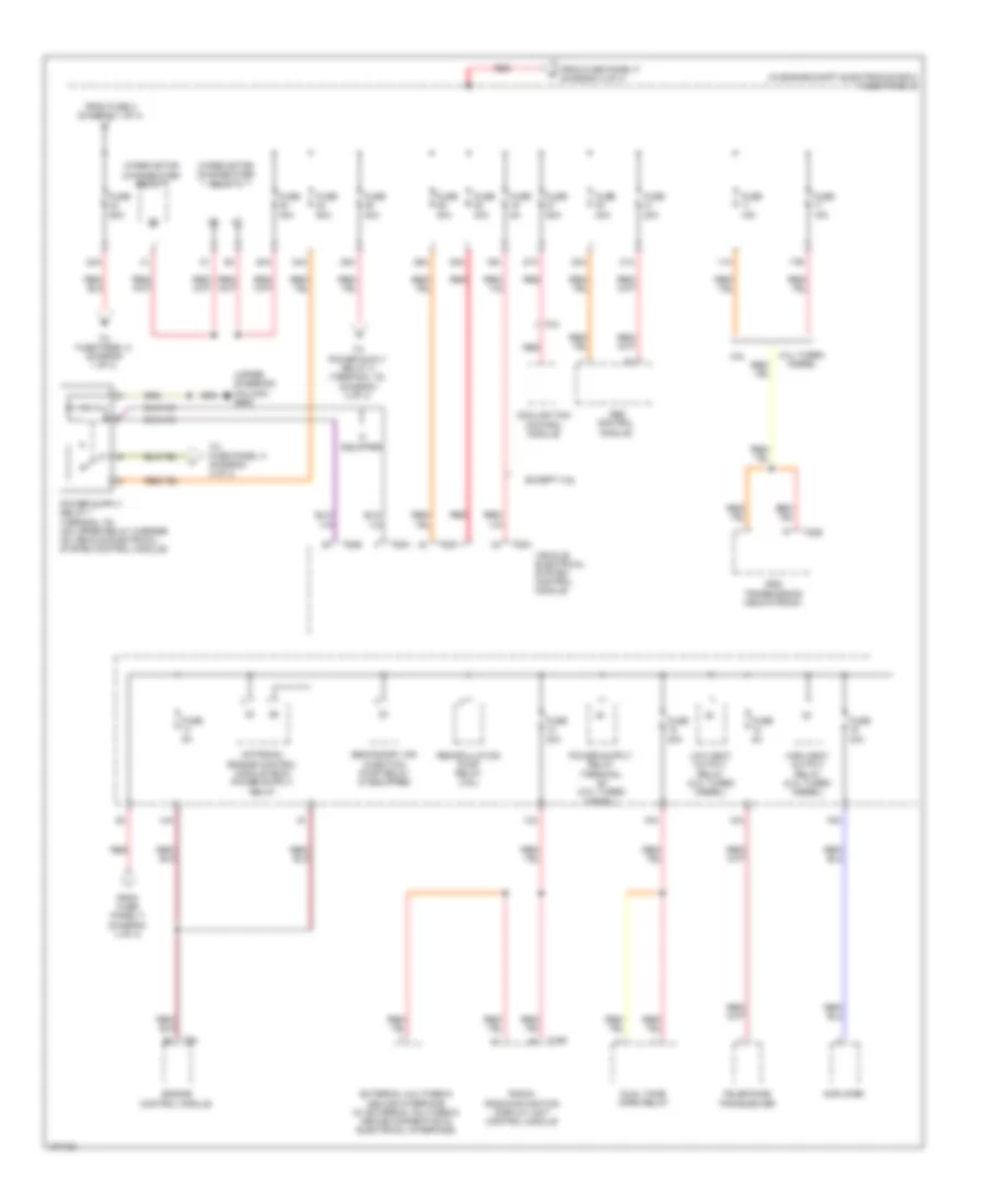 Power Distribution Wiring Diagram 3 of 4 for Volkswagen Passat S 2013