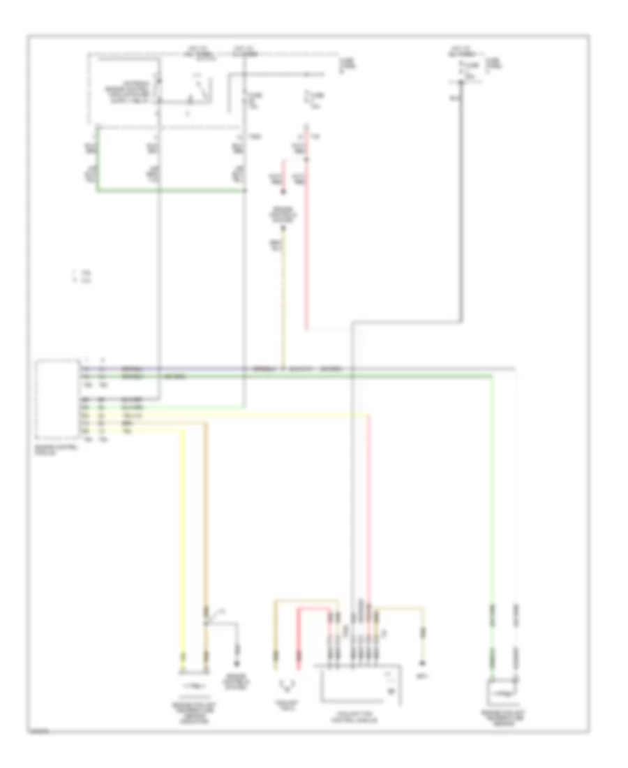 Cooling Fan Wiring Diagram for Volkswagen Passat 2.0T 2007