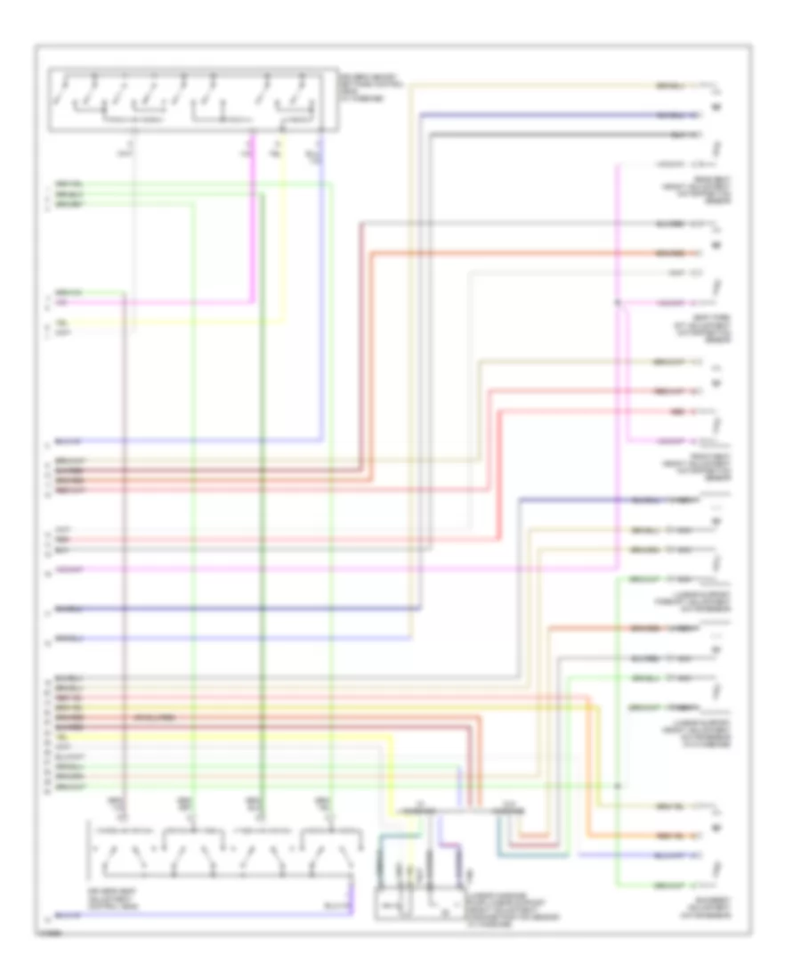 Memory Systems Wiring Diagram (2 of 2) for Volkswagen Passat 2.0T 2007