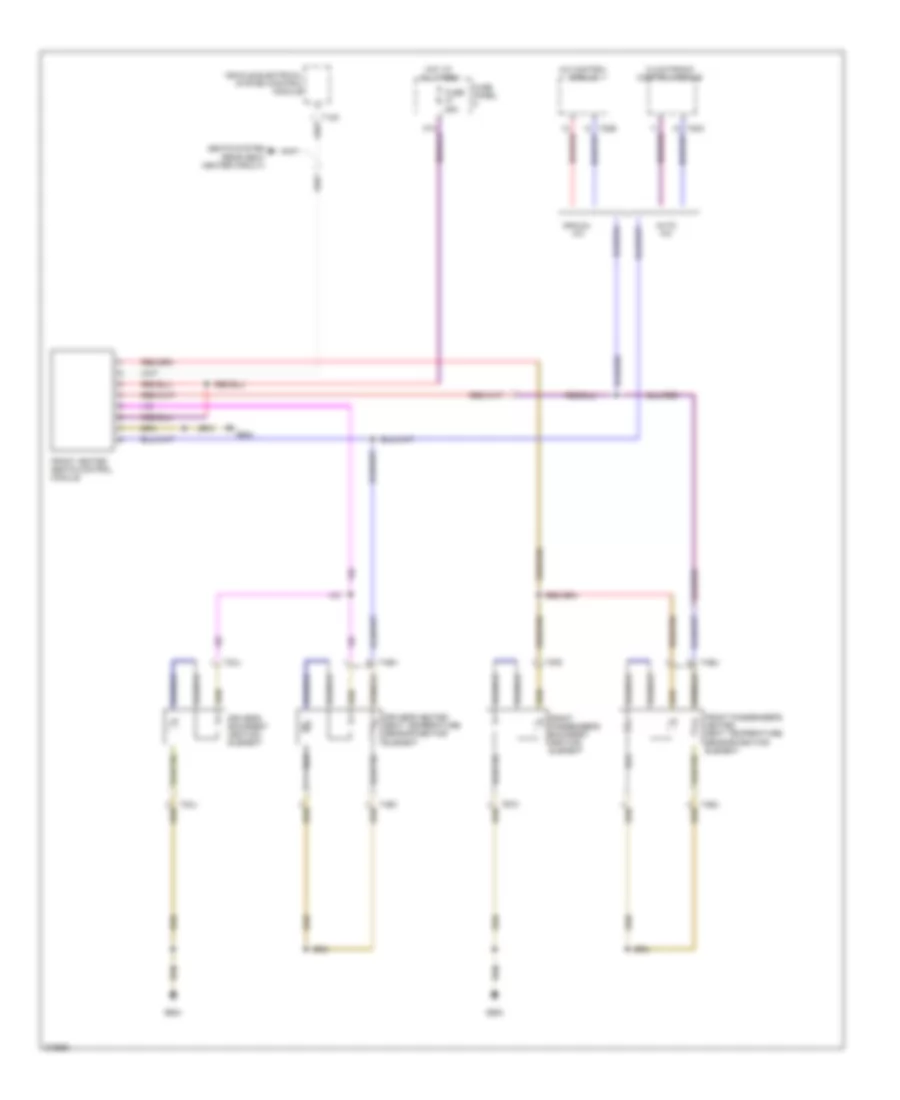 Front Heated Seats Wiring Diagram, with Standard Seats for Volkswagen Passat 2.0T 2007