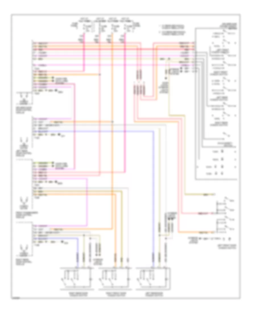 Power Windows Wiring Diagram for Volkswagen Passat 2 0T 2007