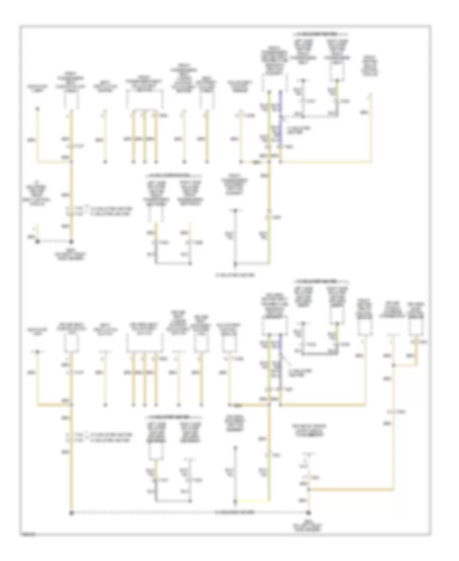 Ground Distribution Wiring Diagram (3 of 5) for Volkswagen CC VR6 4Motion 2011