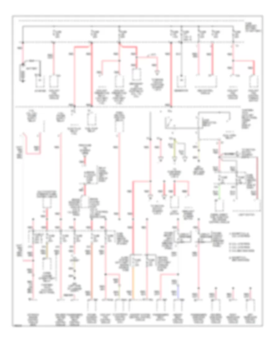 Power Distribution Wiring Diagram 1 of 3 for Volkswagen GTI 2003