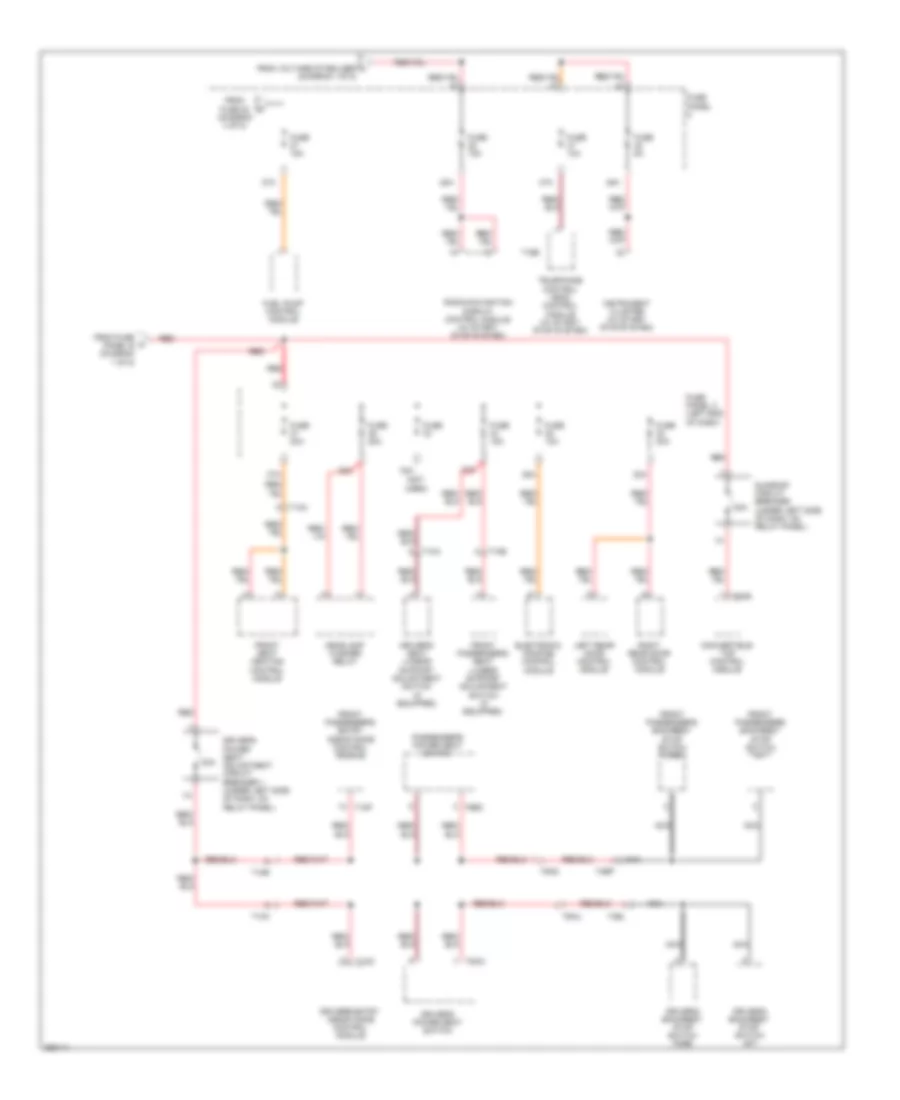 Power Distribution Wiring Diagram 5 of 5 for Volkswagen Eos Komfort 2011