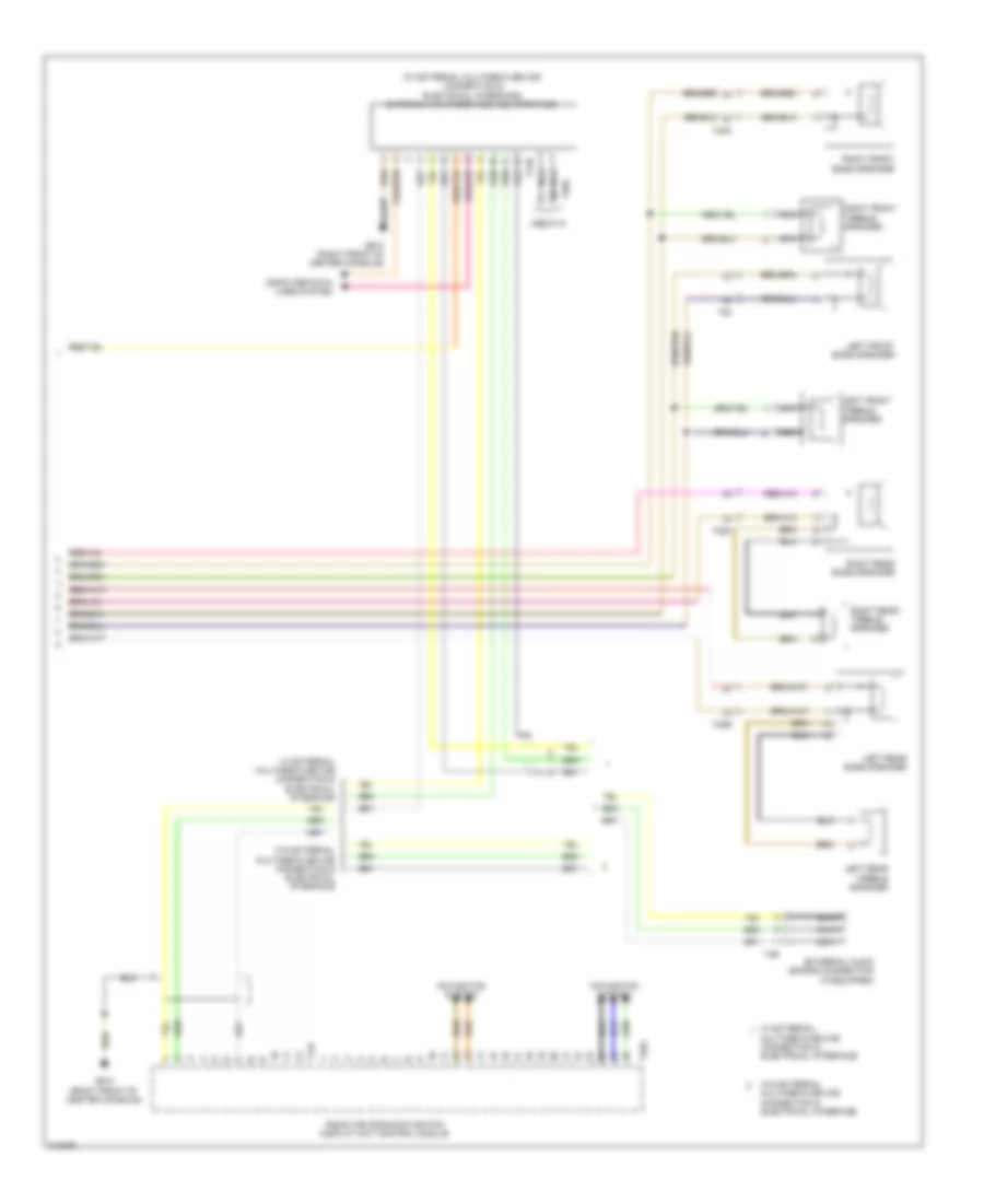 Radio Wiring Diagram, without Amplifier (2 of 2) for Volkswagen Passat SEL 2013