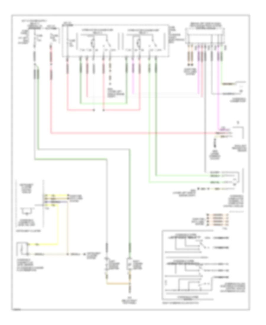 Электросхема стеклоочистителя, дворников и омывателя для Volkswagen Passat SEL 2013