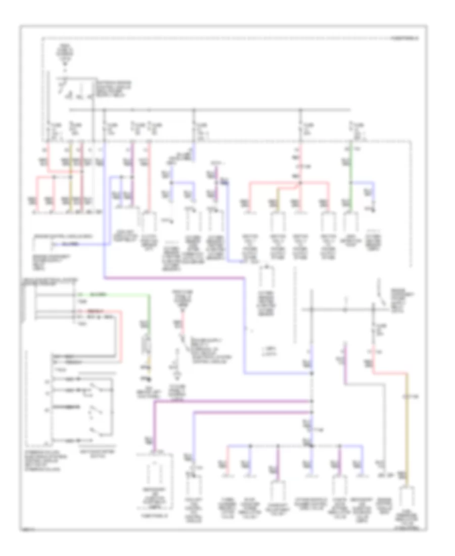 Power Distribution Wiring Diagram 2 of 5 for Volkswagen Eos Lux 2011