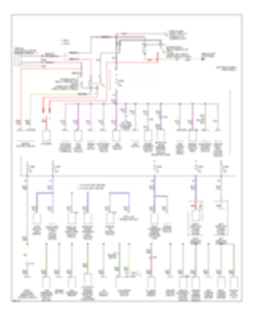 Power Distribution Wiring Diagram 3 of 5 for Volkswagen Eos Lux 2011