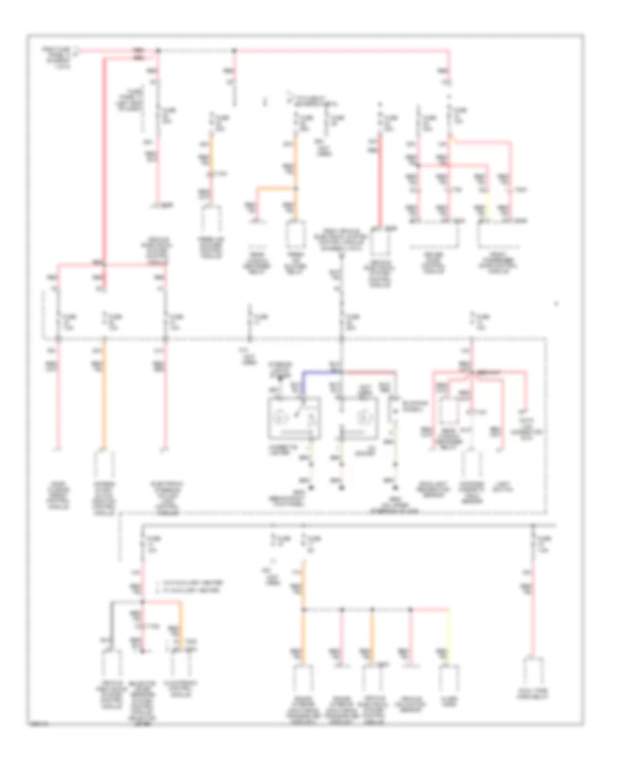 Power Distribution Wiring Diagram 4 of 5 for Volkswagen Eos Lux 2011