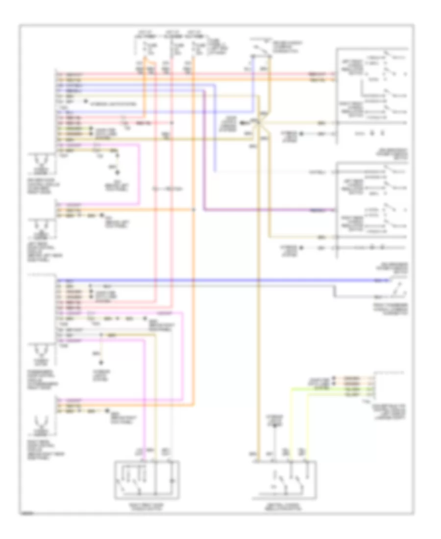 Power Windows Wiring Diagram for Volkswagen Eos Lux 2011