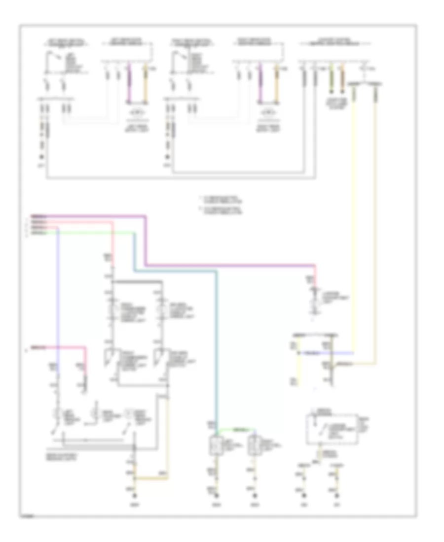 Courtesy Lamps Wiring Diagram (2 of 2) for Volkswagen Passat Value Edition 2007