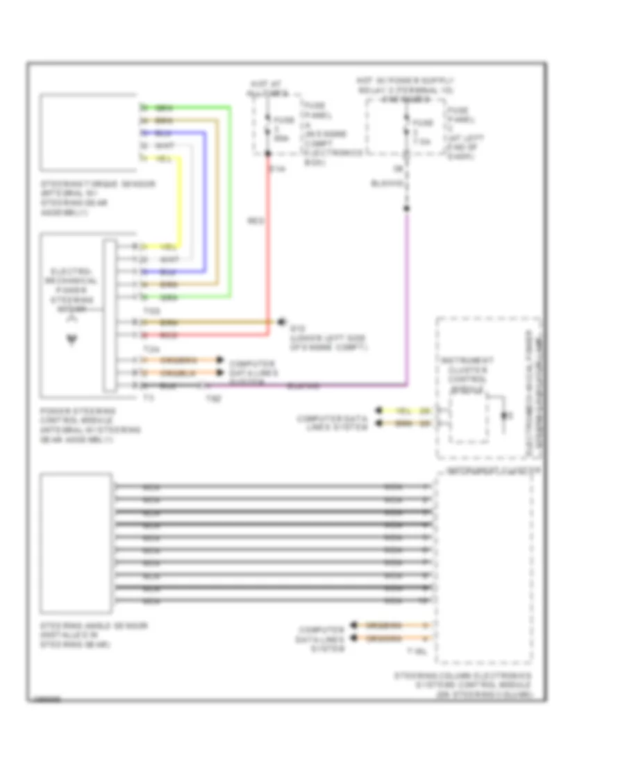 Electronic Power Steering Wiring Diagram for Volkswagen Passat TDI SE 2013