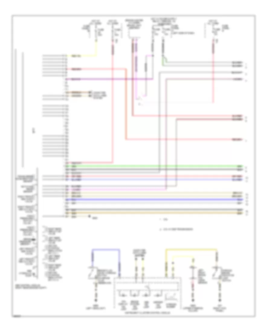 Anti-lock Brakes Wiring Diagram, Late Production with ESP (1 of 2) for Volkswagen Golf 2011