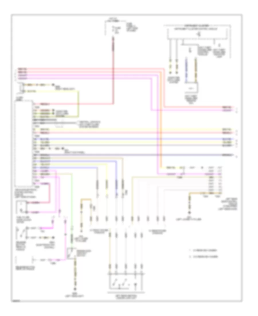 Forced Entry Wiring Diagram, 4 Door Late Production (2 of 3) for Volkswagen Golf 2011