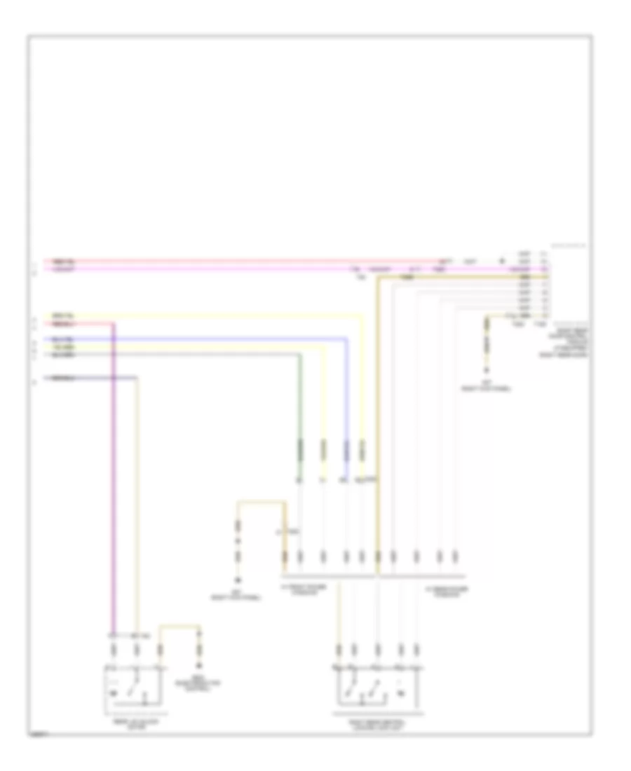 Forced Entry Wiring Diagram, 4 Door Late Production (3 of 3) for Volkswagen Golf 2011