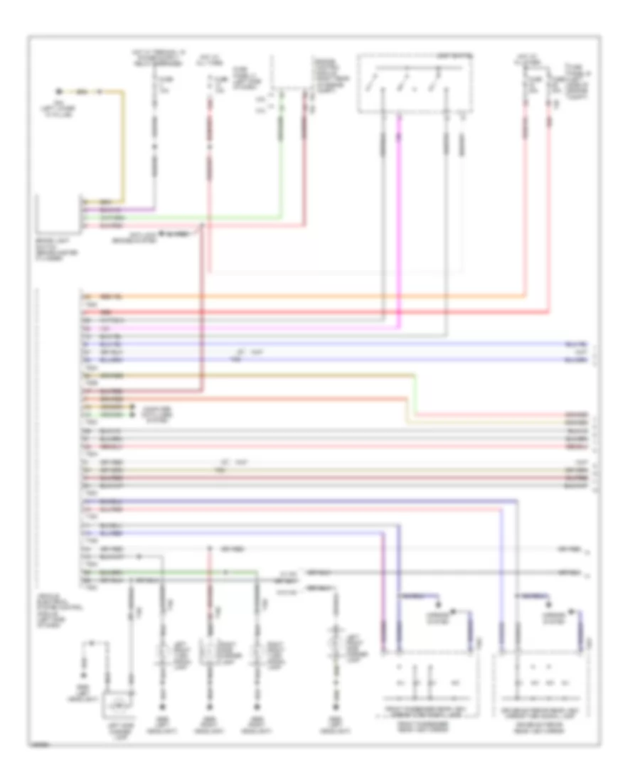 Exterior Lamps Wiring Diagram Late Production 1 of 3 for Volkswagen Golf 2011
