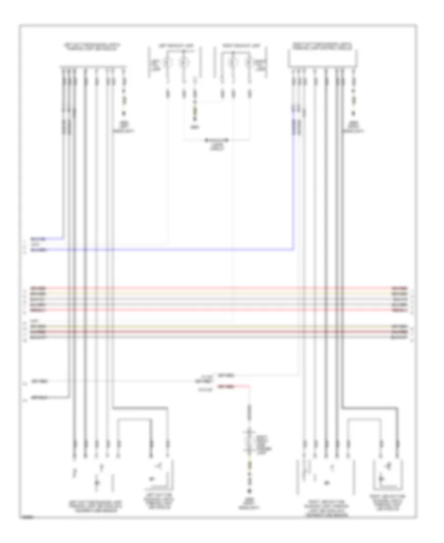Exterior Lamps Wiring Diagram Late Production 2 of 3 for Volkswagen Golf 2011