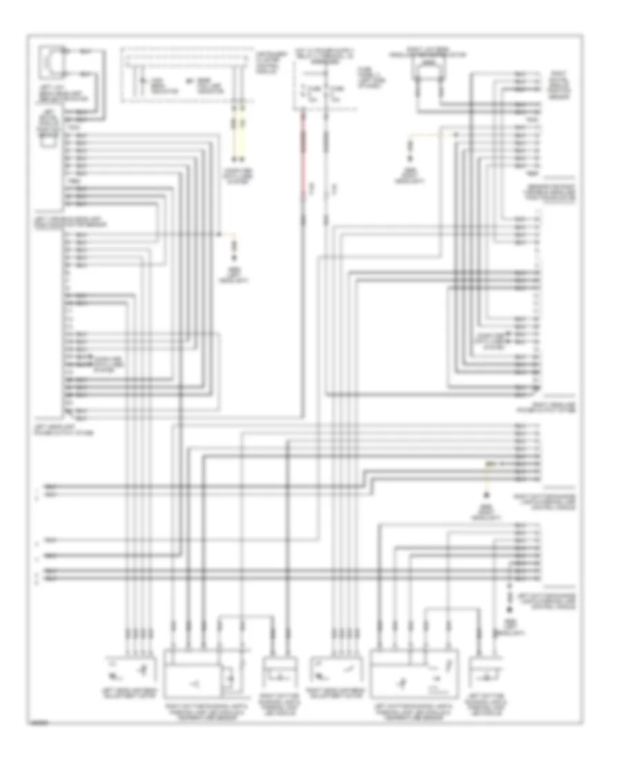 Headlights Wiring Diagram, Late Production with HID Headlamps (2 of 2) for Volkswagen Golf 2011