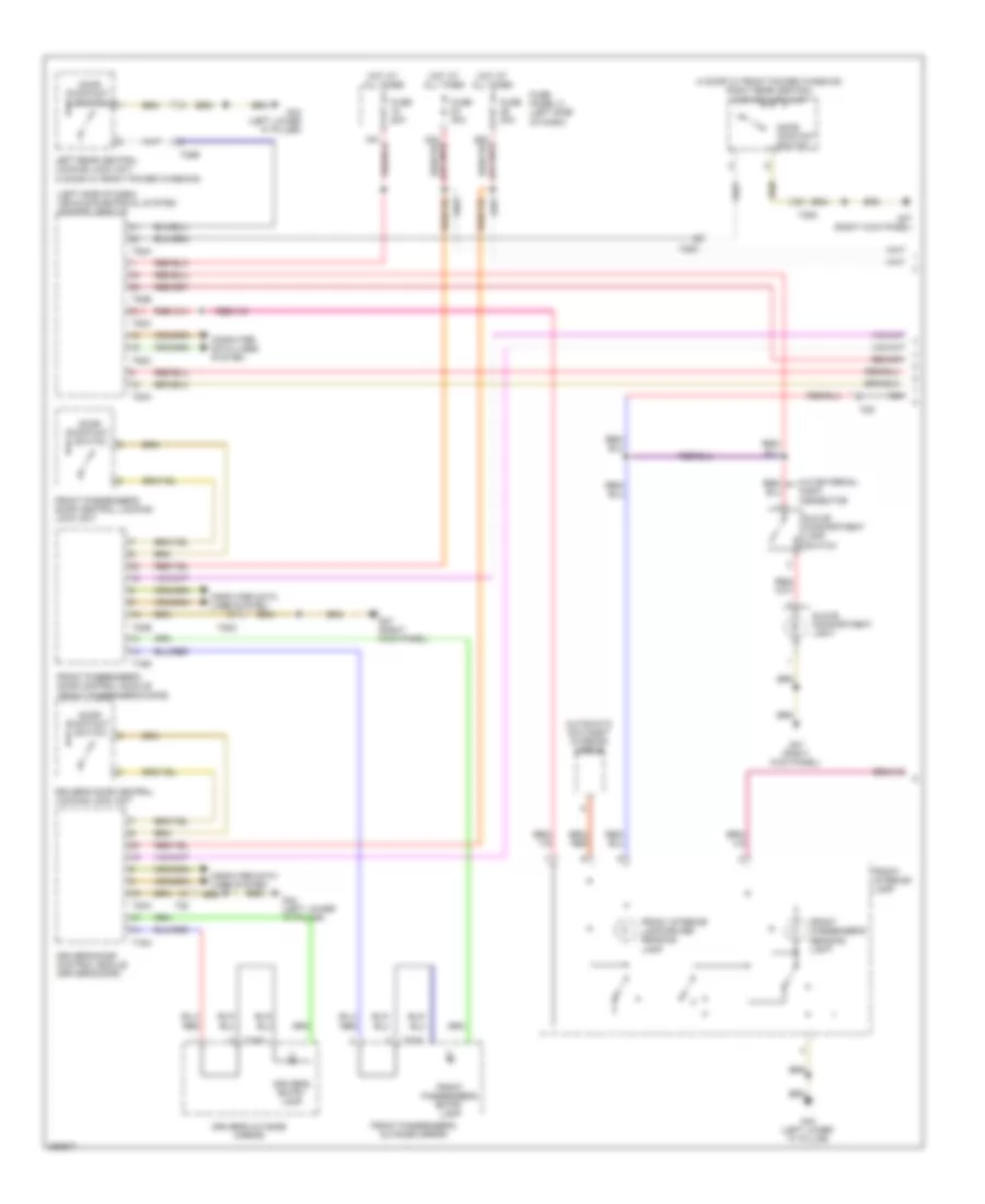 Courtesy Lamps Wiring Diagram, Late Production (1 of 2) for Volkswagen Golf 2011