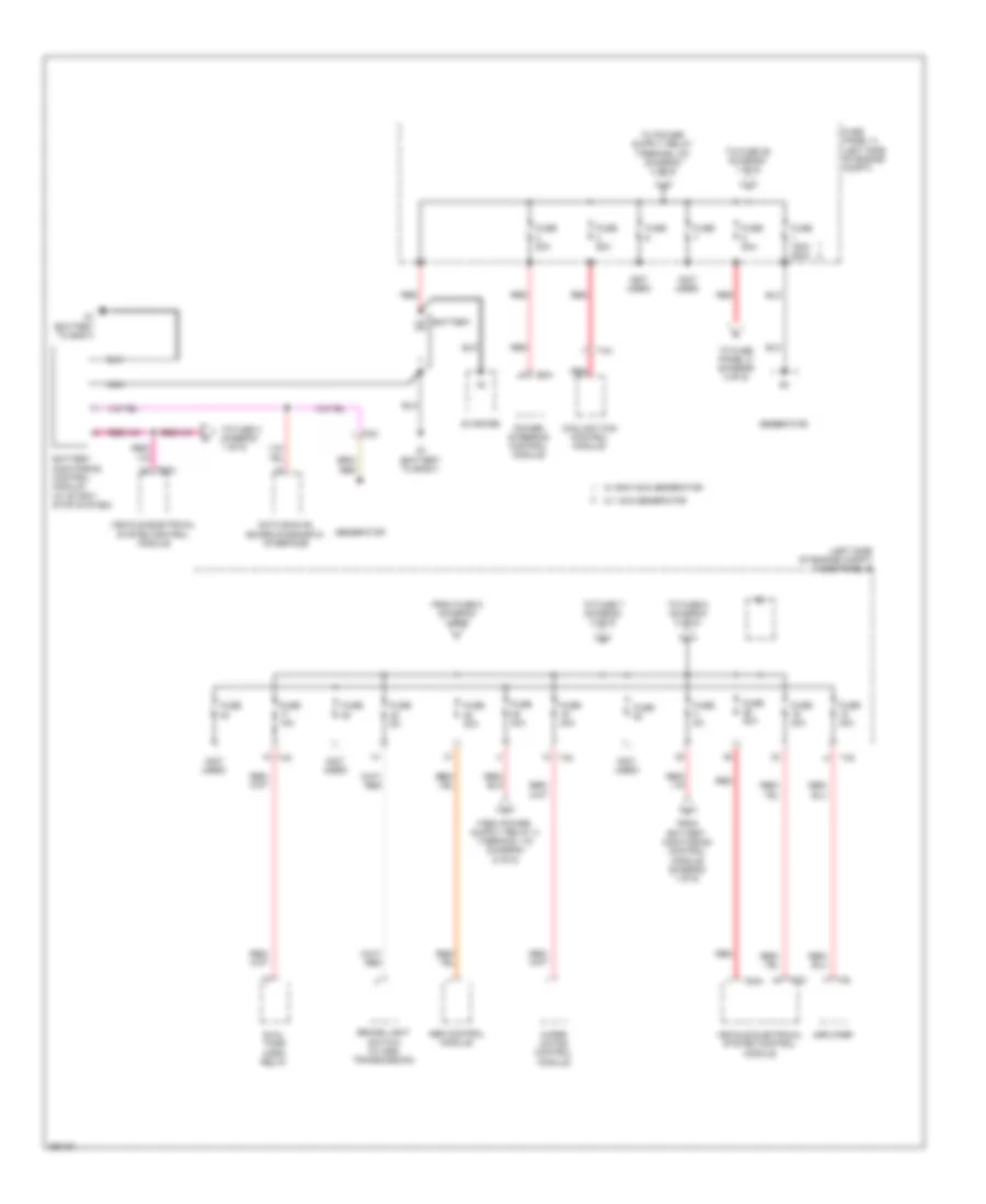 Power Distribution Wiring Diagram Early Production 1 of 6 for Volkswagen Golf 2011