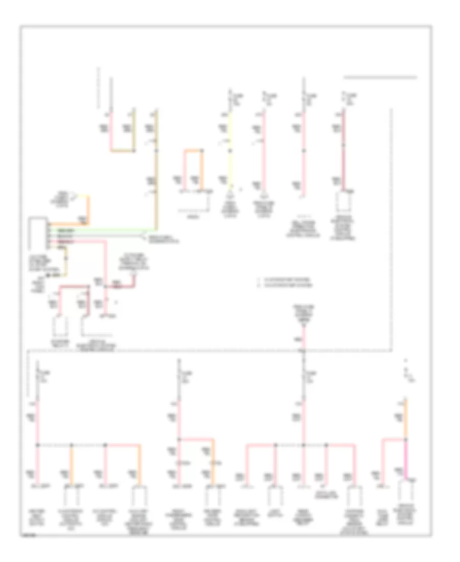 Power Distribution Wiring Diagram, Late Production (3 of 6) for Volkswagen Golf 2011
