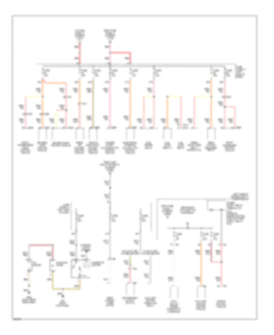 Power Distribution Wiring Diagram Late Production 4 of 6 for Volkswagen Golf 2011